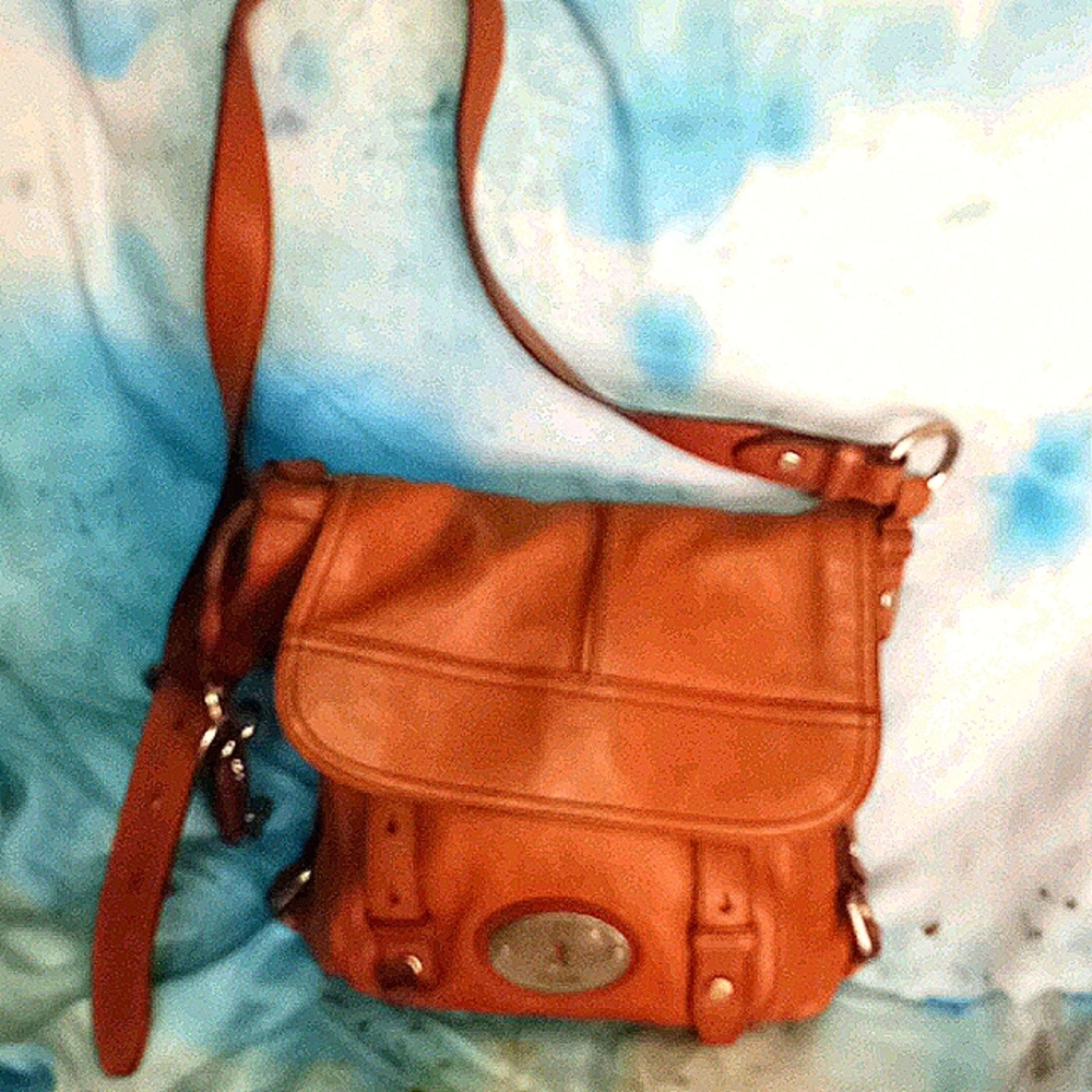 Fossil brown shoulder bag